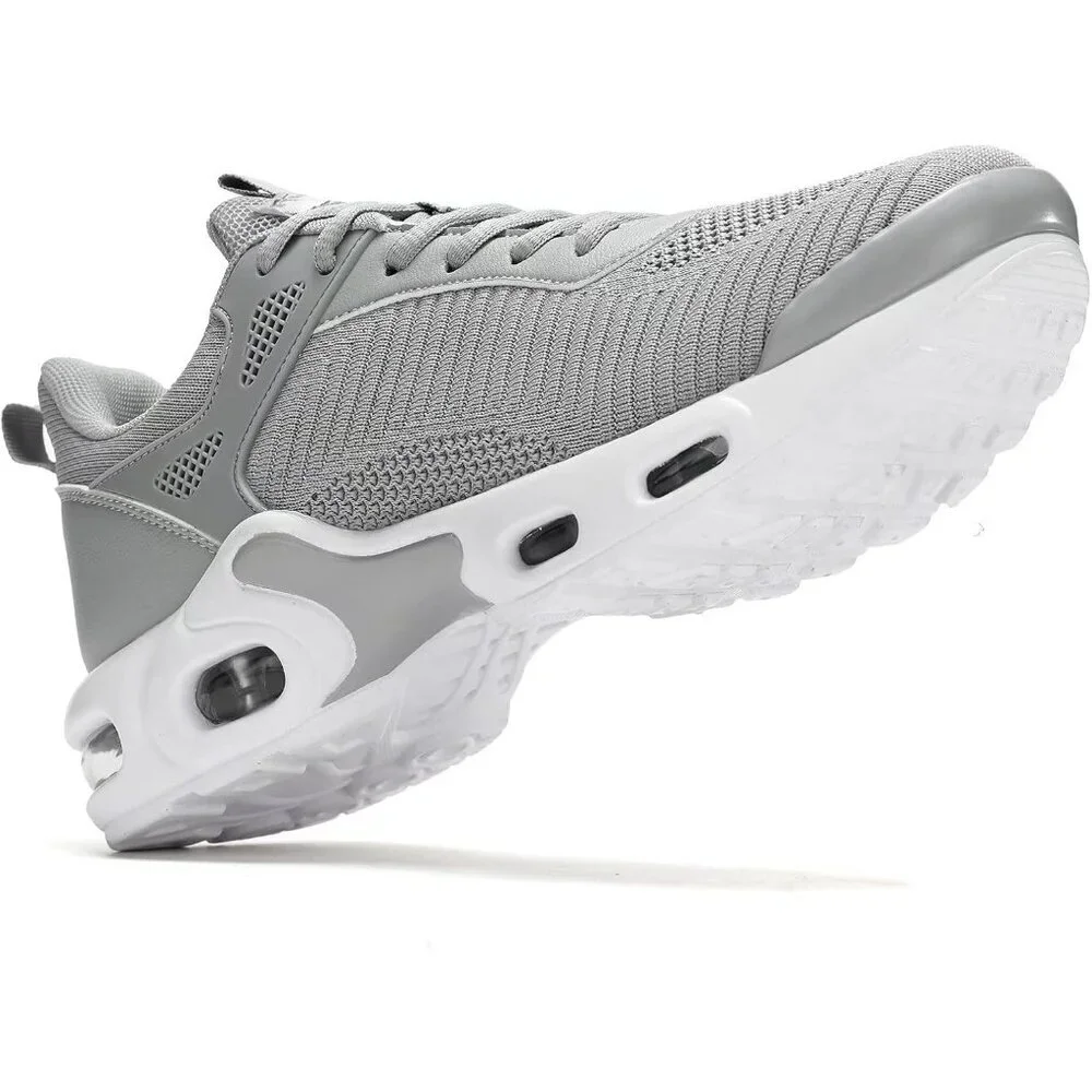Men's Grey Sneaker Non Slip Air Running Athletics Tennis Basketball Shoes